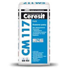 Клей для плитки універсальний Ceresit CM-117, 25кг