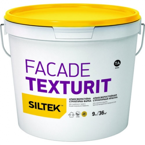 Структурна фарба з силіконом SILTEK Facade Texturit 9L